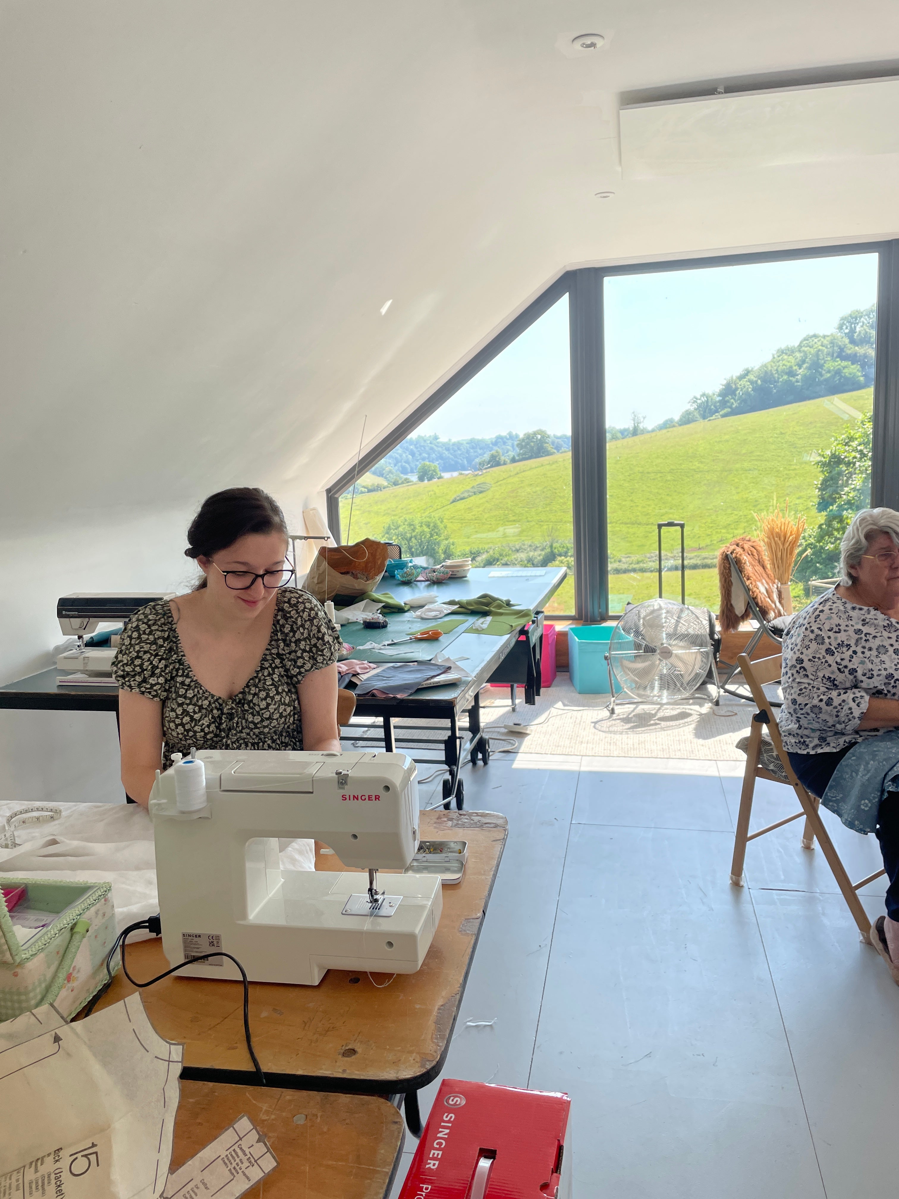 Our fabulous sewing studio, Devon